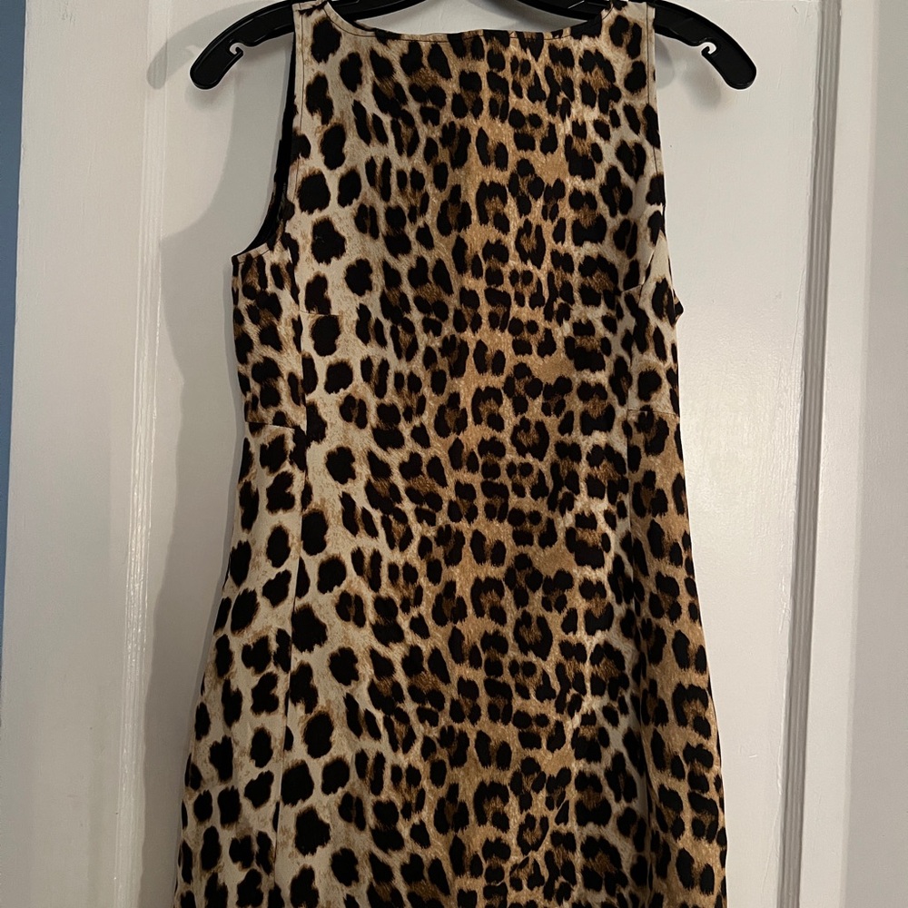 Zara Animal Print Top in Black and Tan